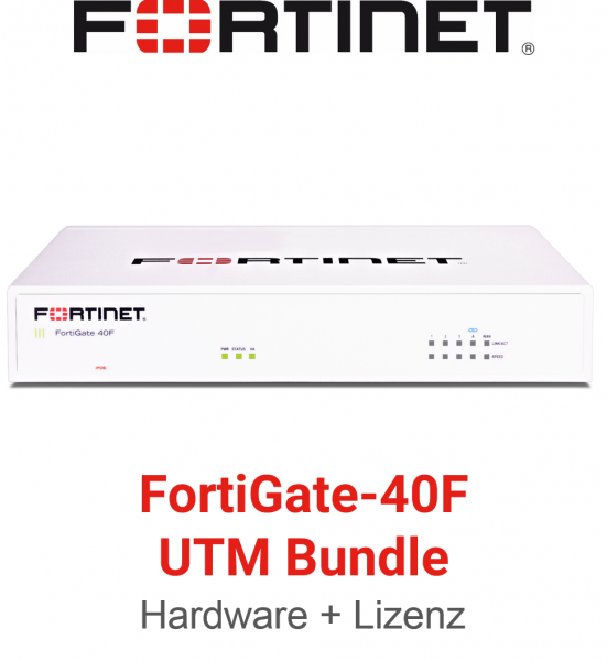 Fortinet FortiGate-40F - UTM/UTP Bundle (Hardware + License) (FG Fortinet FortiGate-40F - UTM/UTP Bundle (Hardware + License) (FG