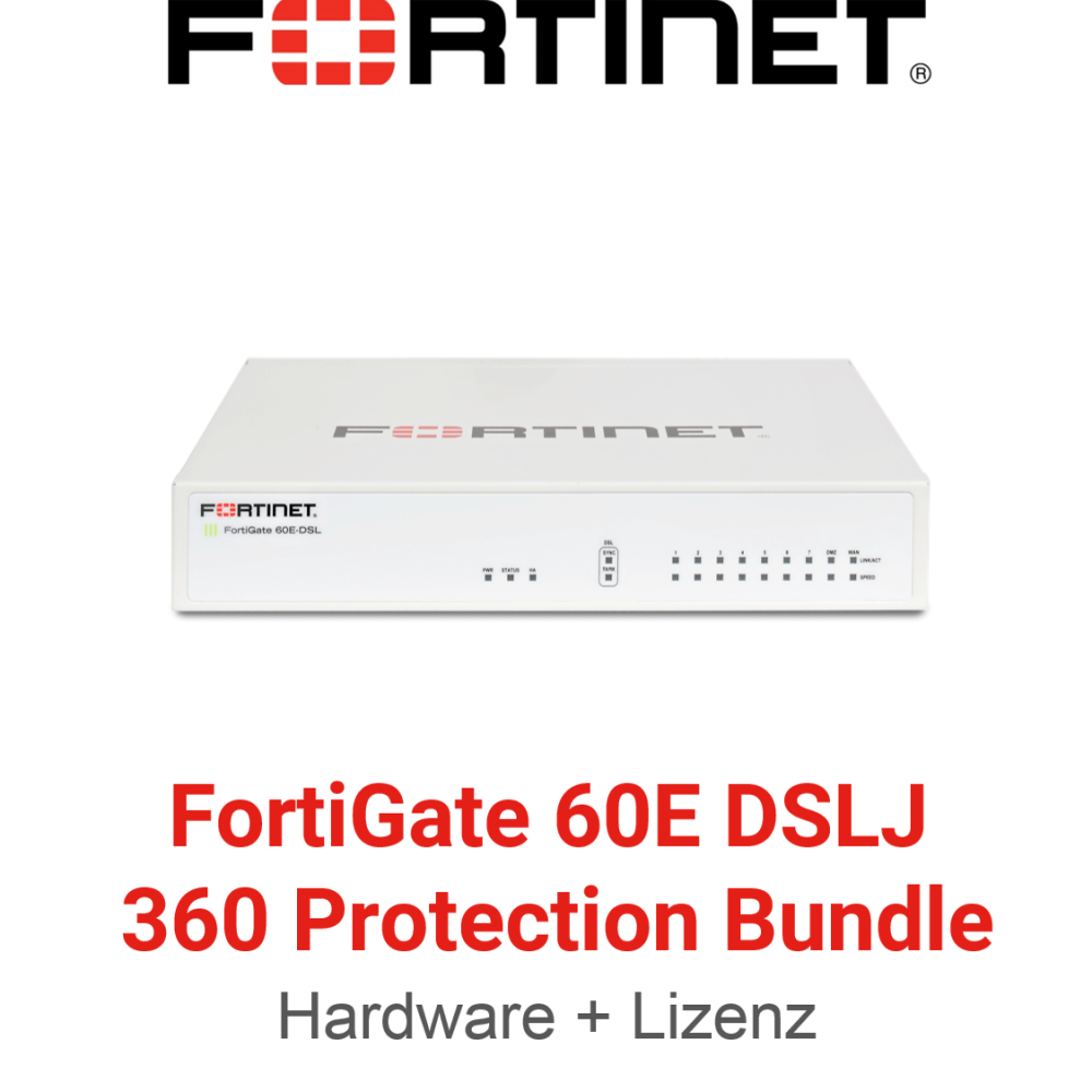 Fortinet FortiGate-60E-DSLJ - 360 Bundle (End of Sale/Life)