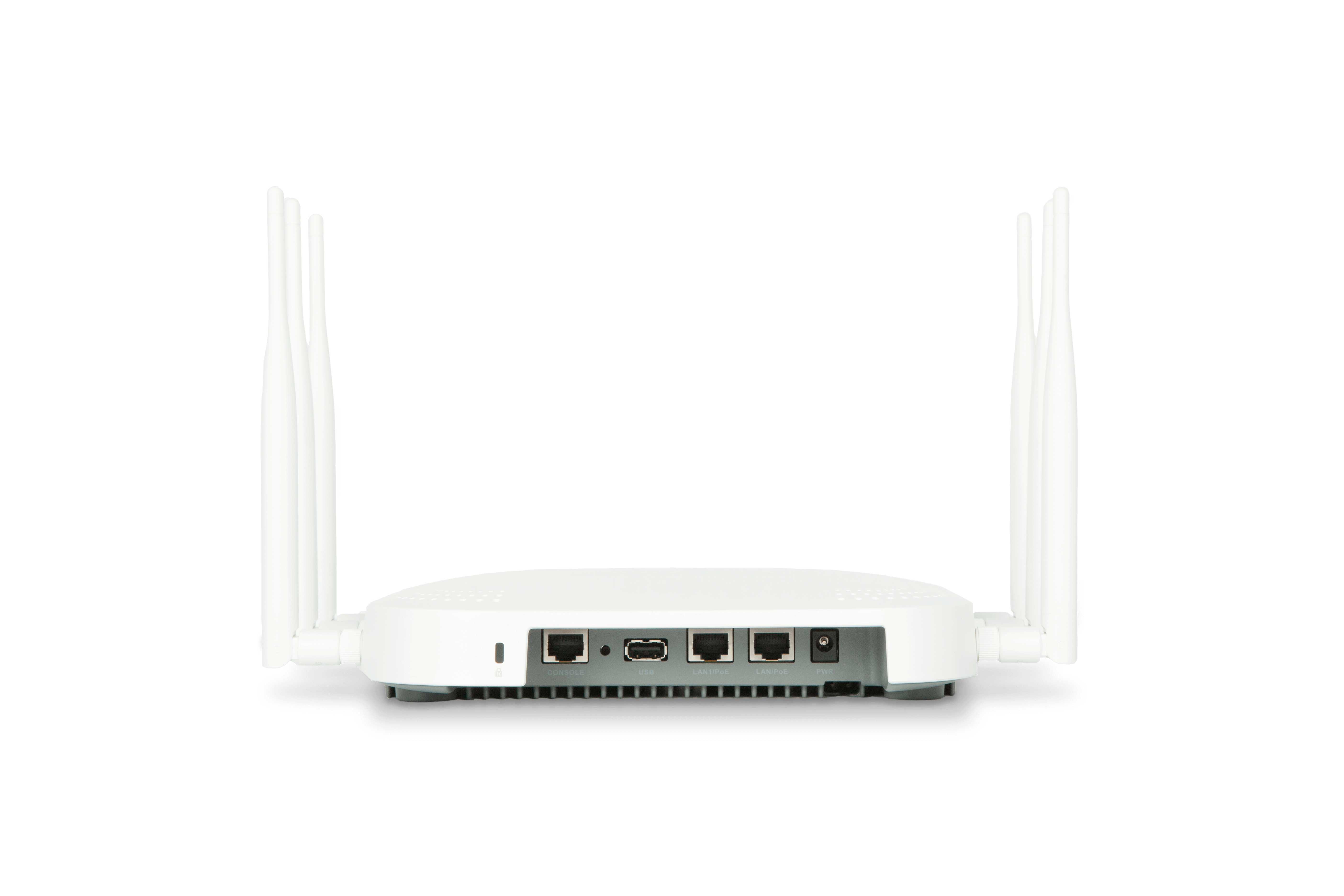 Fortinet FortiAP U323EV Hinteransicht inklusive Antennen
