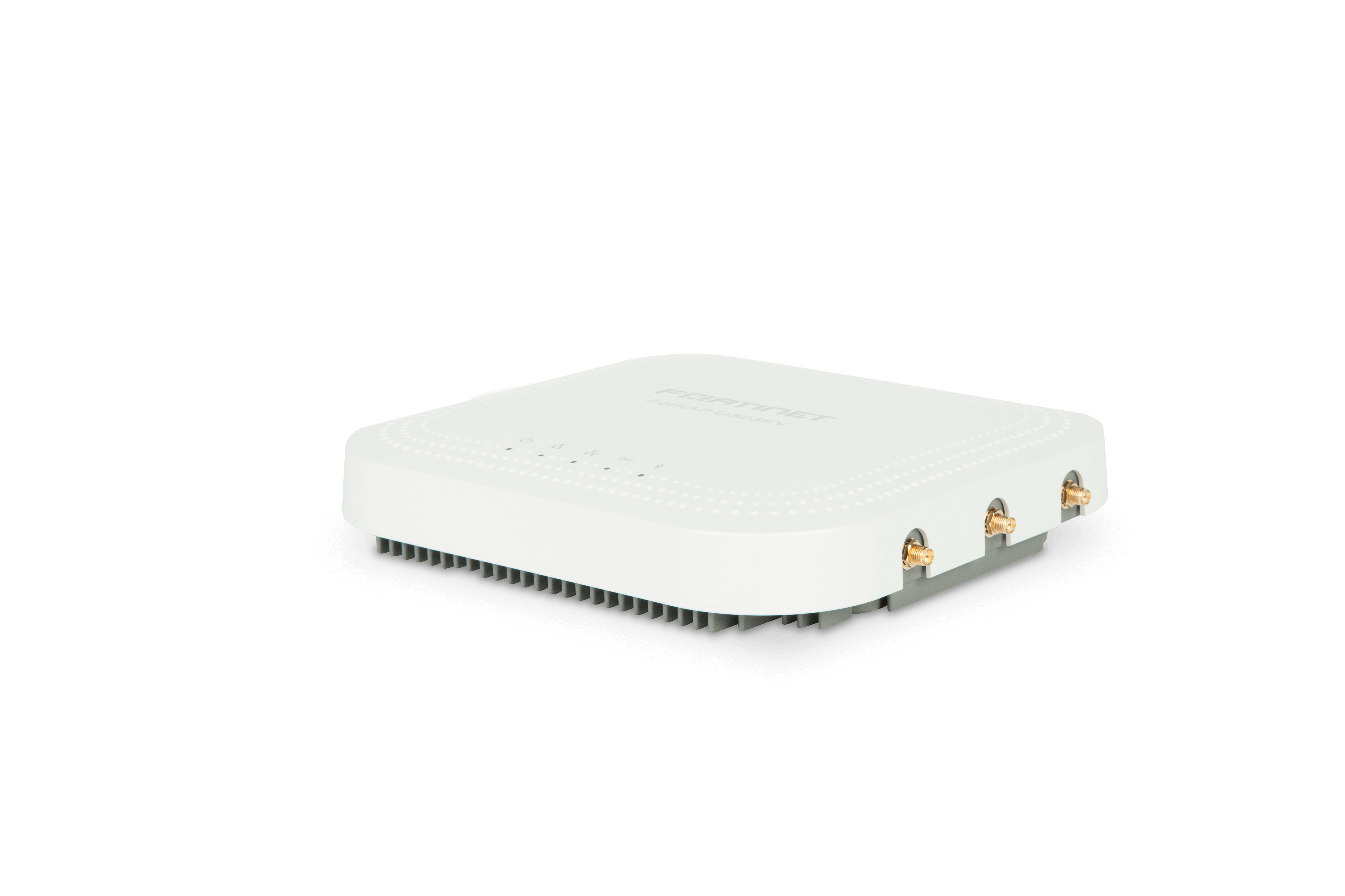 Fortinet FortiAP U323EV Ansicht von rechts inklusive Antennen