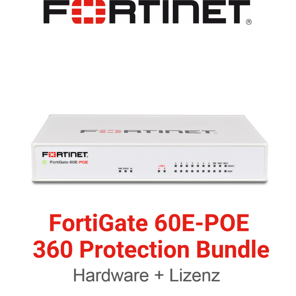 Fortinet FortiGate-60E-POE - 360 Bundle (End of Sale/Life)