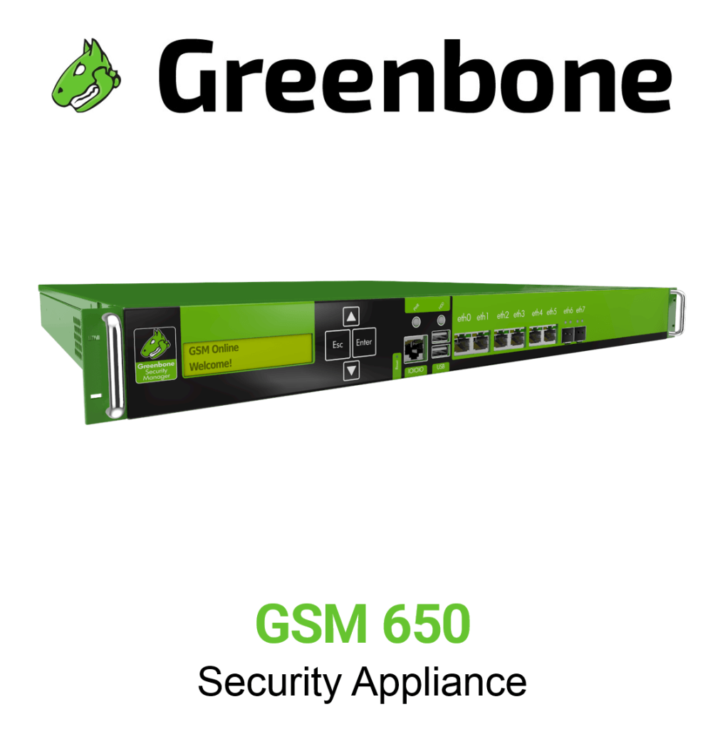 Greenbone Enterprise GSM 650 Hardware Appliance