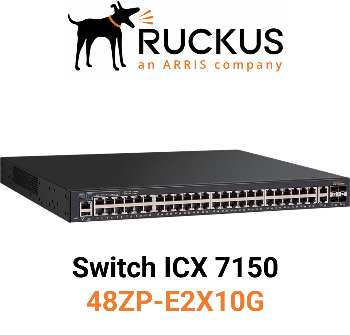Ruckus ICX7150-48ZP-E2X10G Switch