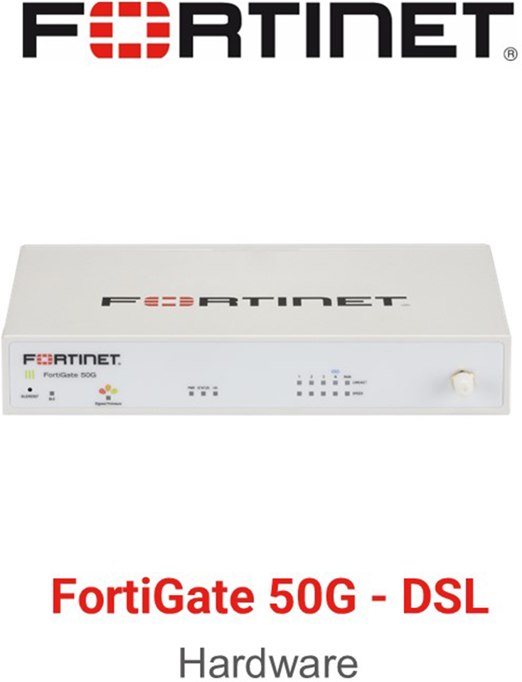 Fortinet FortiGate-50G DSL | Ja | only Hardware | No | only Hardware